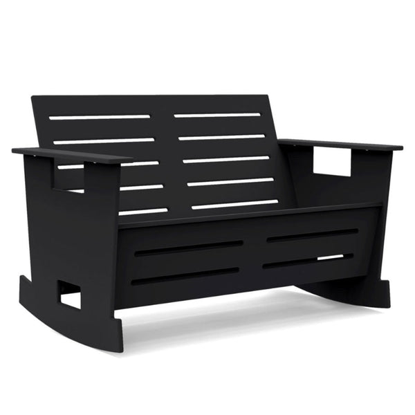 Go Loveseat Rocker - Loll Designs - Outdoor Furniture - Black - HORNE