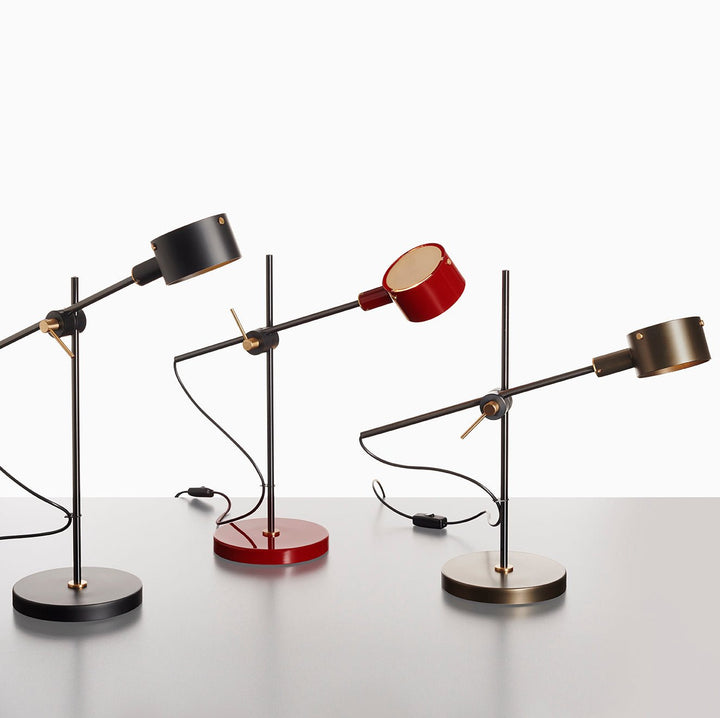 G.O. Table Lamp - Oluce - Table + Task - Scarlet Red - HORNE