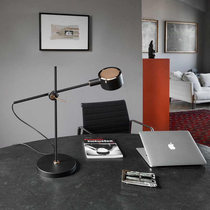 G.O. Table Lamp - Oluce - Table + Task - Scarlet Red - HORNE