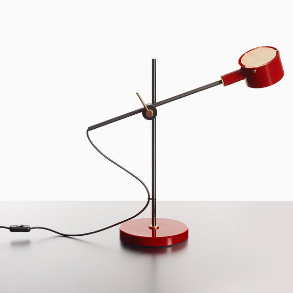 G.O. Table Lamp - Oluce - Table + Task - Scarlet Red - HORNE