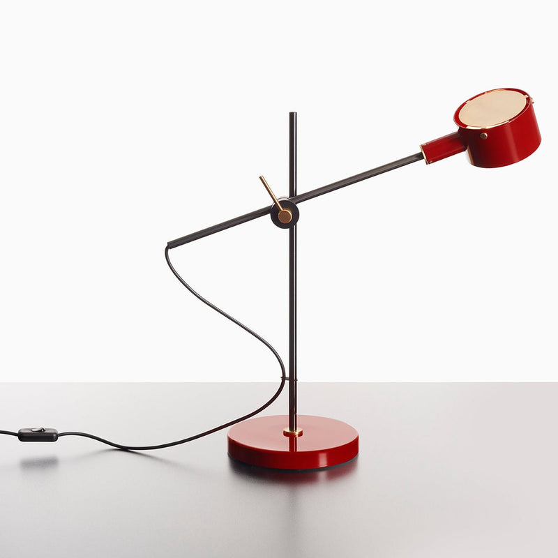 G.O. Table Lamp - Oluce - Table + Task - Scarlet Red - HORNE