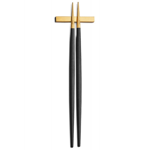Goa Chopstick Set - Brushed Gold