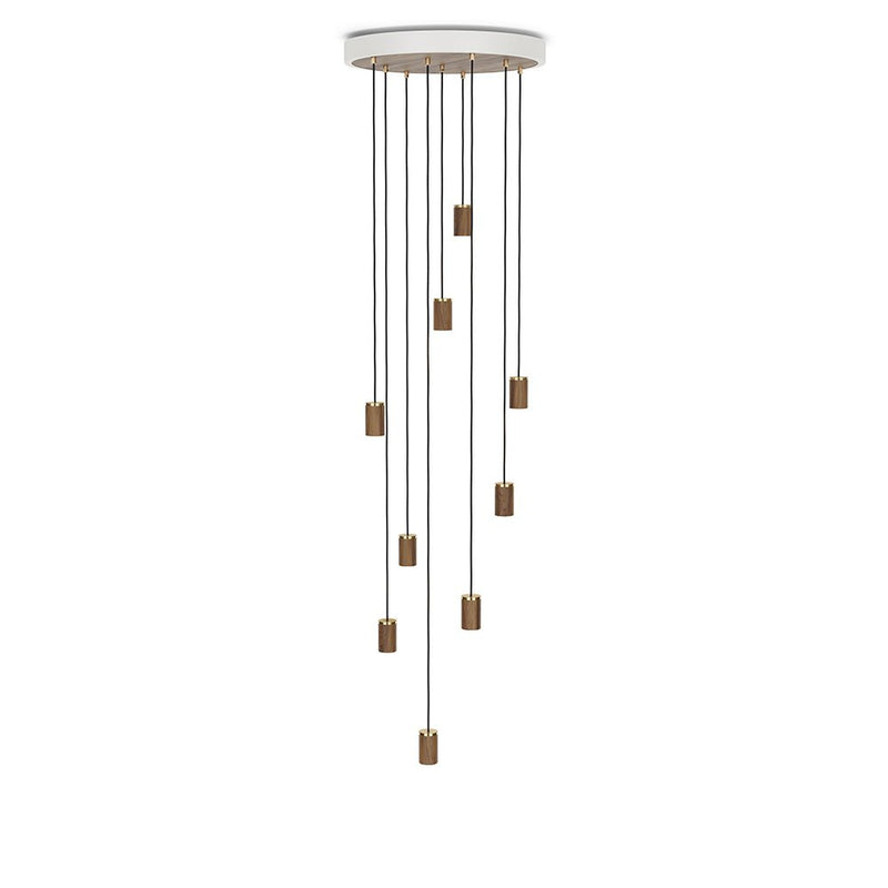 Nine Pendant - Tala - Walnut - Voronoi II - HORNE