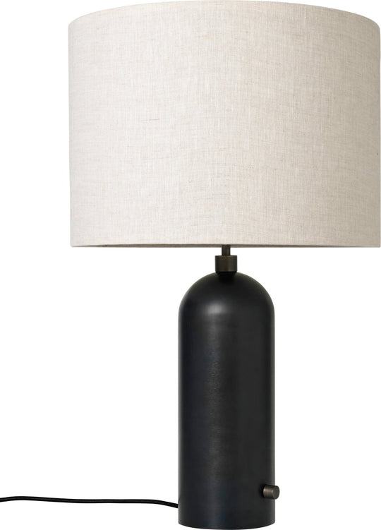 Gravity Table Lamp - Large - Gubi - Floor Lamps - Blackened Steel - Canvas - HORNE
