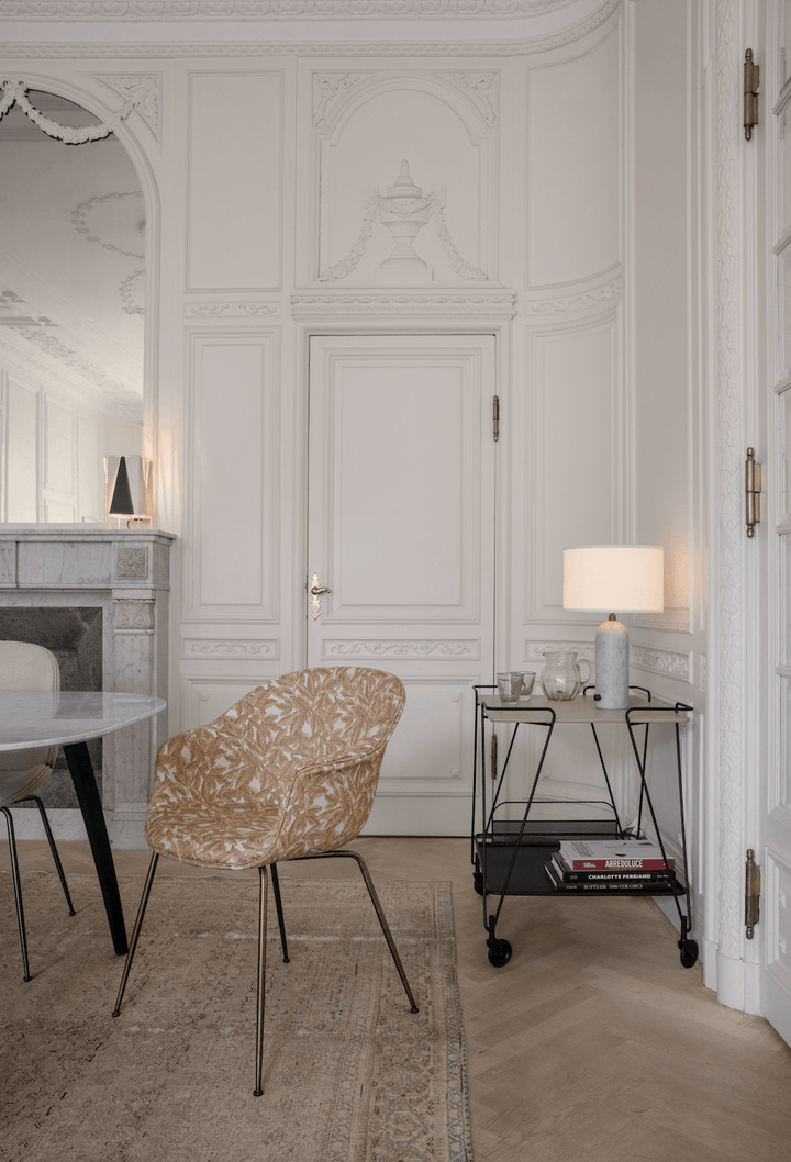 Gravity Table Lamp - Small - Gubi - Floor Lamps - Blackened Steel - Canvas - HORNE