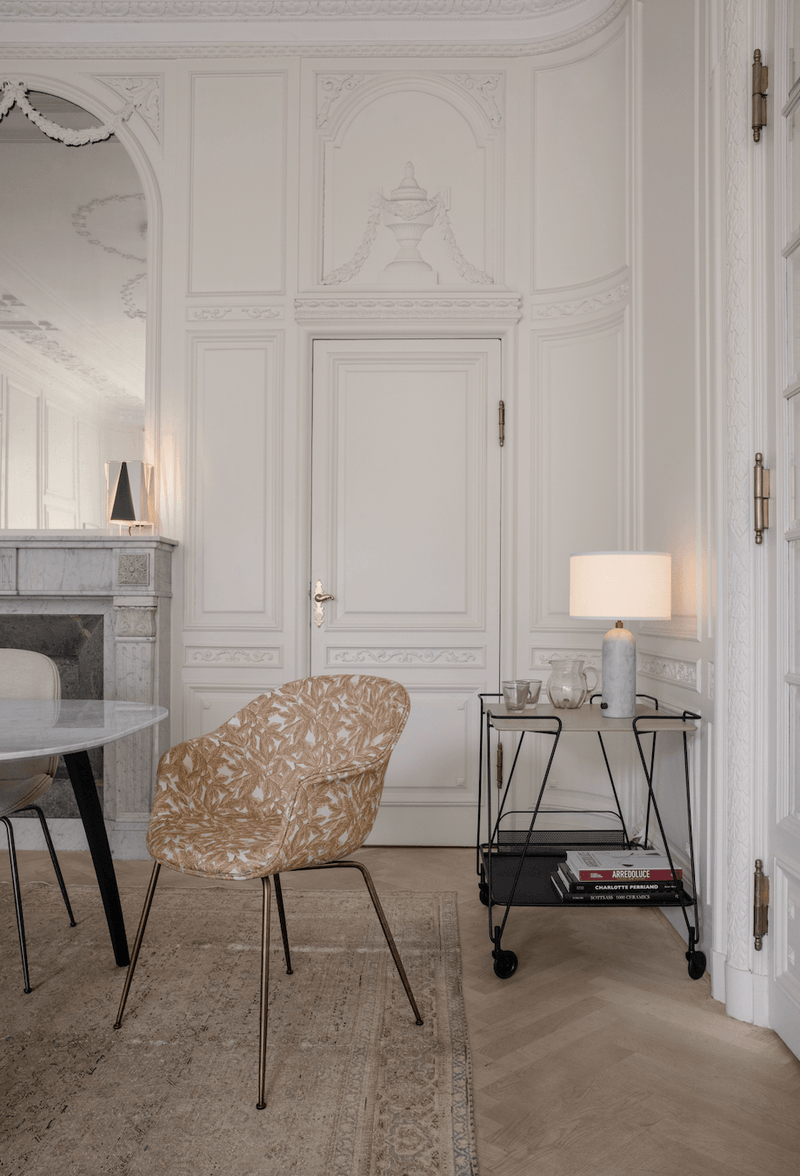 Gravity Table Lamp - Small - Gubi - Floor Lamps - Black Marble - Canvas - HORNE