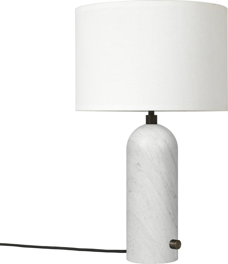 Gravity Table Lamp - Small - Gubi - Floor Lamps - Black Marble - Canvas - HORNE
