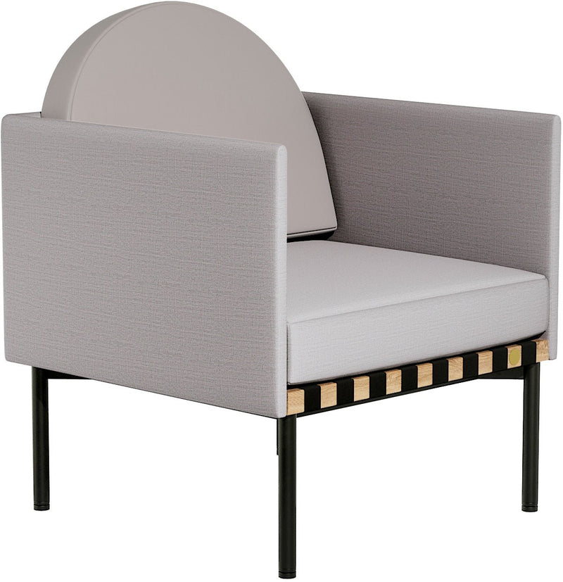 Grid Armchair - Petite Friture - Chairs - Grey - Black - HORNE