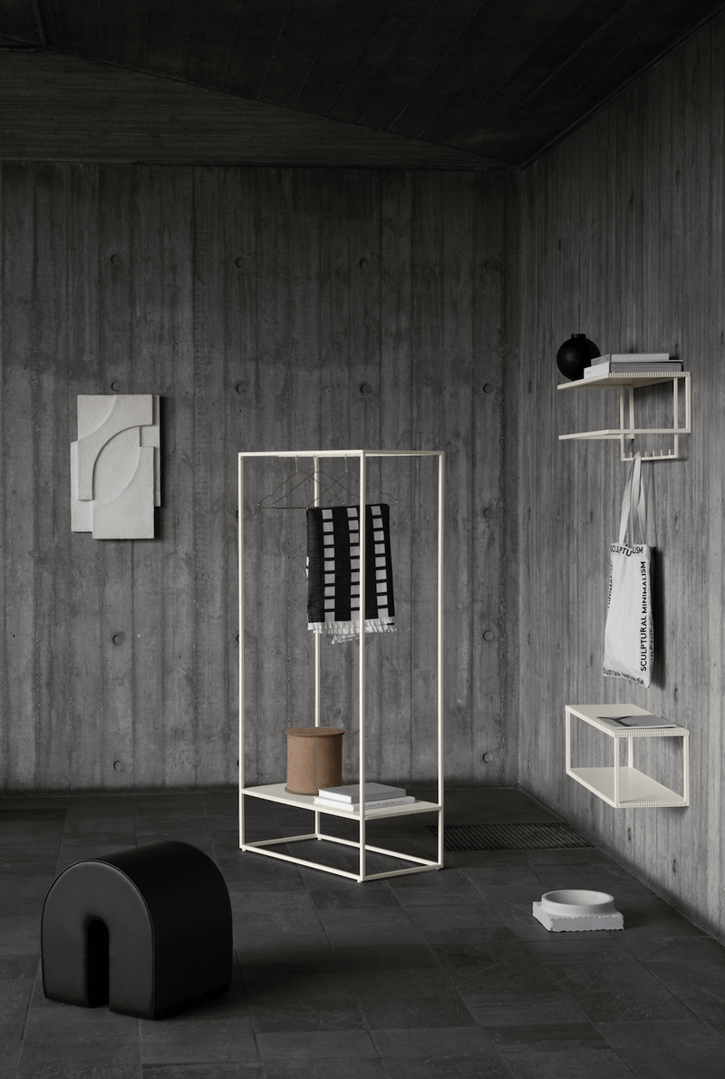 Grid Coat Hanger - Kristina Dam - Coat + Key Racks - Beige - HORNE