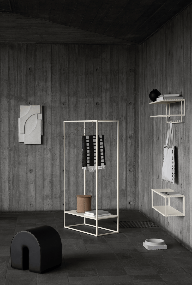 Grid Coat Stand - Kristina Dam - Coat + Key Racks - Beige - HORNE