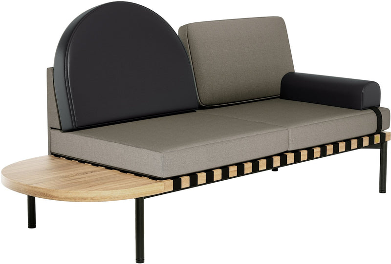 Grid Daybed - Petite Friture - Sofas - Grey - Black - HORNE