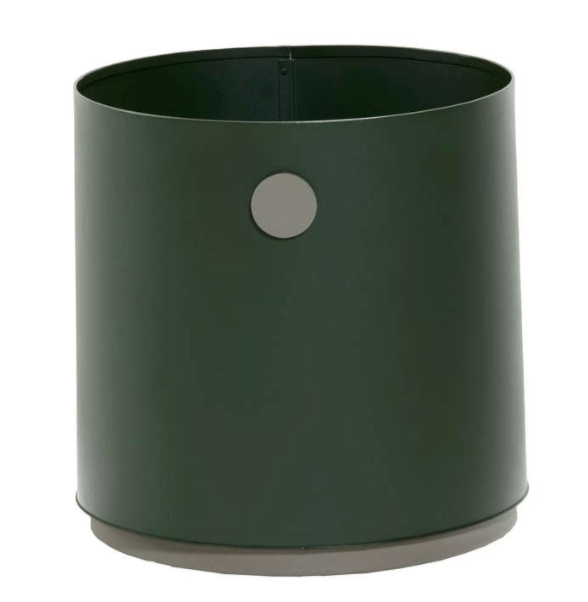 Grow Planter - Round - Cane Line - Planters - Small - Dark Green/Taupe - HORNE