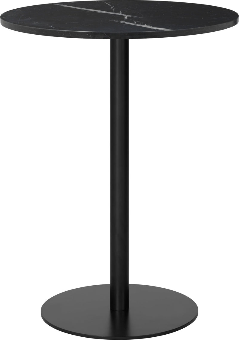 Gubi 1.0 Bar Table - Ø80 - Gubi - Tables + Desks - Black - Black Marquina - HORNE
