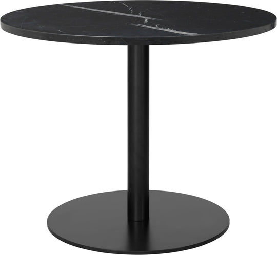 Gubi 1.0 Round Lounge Table - Ø80 - Gubi - Tables + Desks - Black - Black Marquina - HORNE