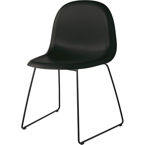 Gubi 3D Chair Hi-Rek PP Plastic Shell - Stackable Sled Base