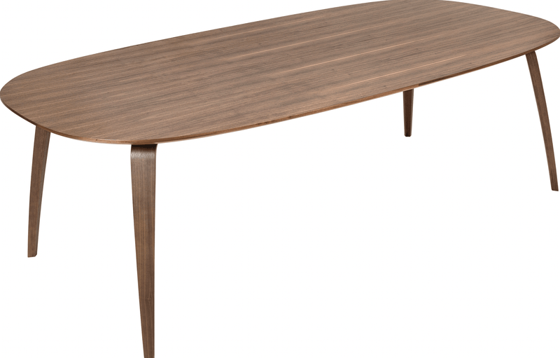 Gubi Dining Table Elliptical - Gubi - Tables + Desks - Black Stained Ash - HORNE