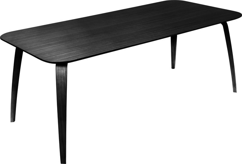 Gubi Dining Table Rectangular - Gubi - Tables + Desks - Black Stained Ash - HORNE