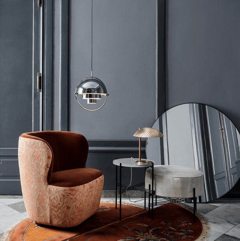 Gubi Round Mirror - Gubi - Mirrors - Black Brass - HORNE