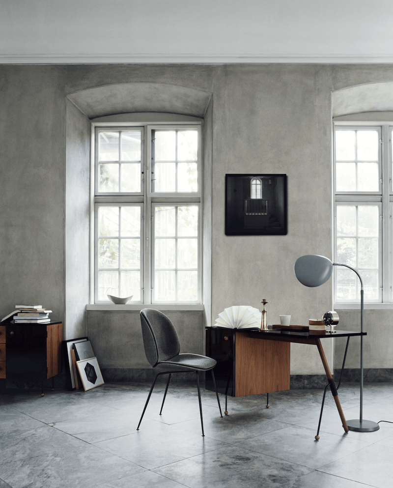 Beetle Dining Chair - Fully Upholstered - Gubi - Chairs - Matte Black - Canvas 2 - 0674 - HORNE