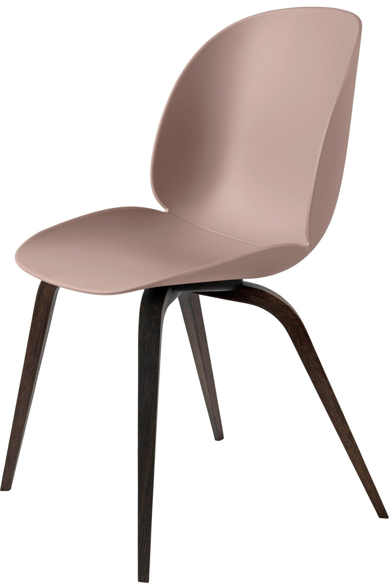 Beetle Dining Chair - Smoked Oak Base - Gubi - Chairs - Alabaster White - HORNE