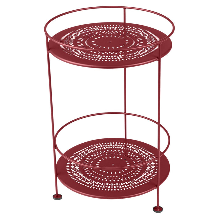 Guinguette Side Table - Fermob - Outdoor Furniture - Chili Red - HORNE