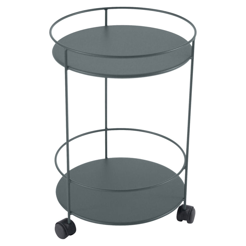 Guinguette Side Table with Wheels - Fermob - Outdoor Furniture - Acapulco Blue - HORNE