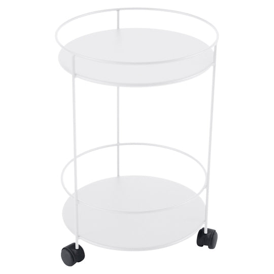 Guinguette Side Table with Wheels - Fermob - Outdoor Furniture - Cotton White - HORNE