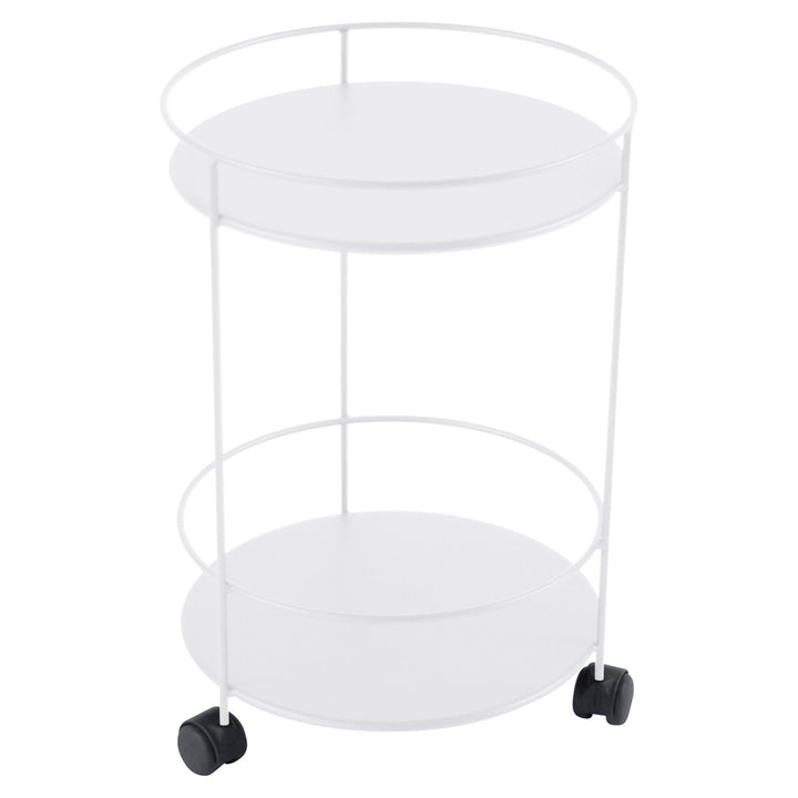 Guinguette Side Table with Wheels - Fermob - Outdoor Furniture - Cotton White - HORNE