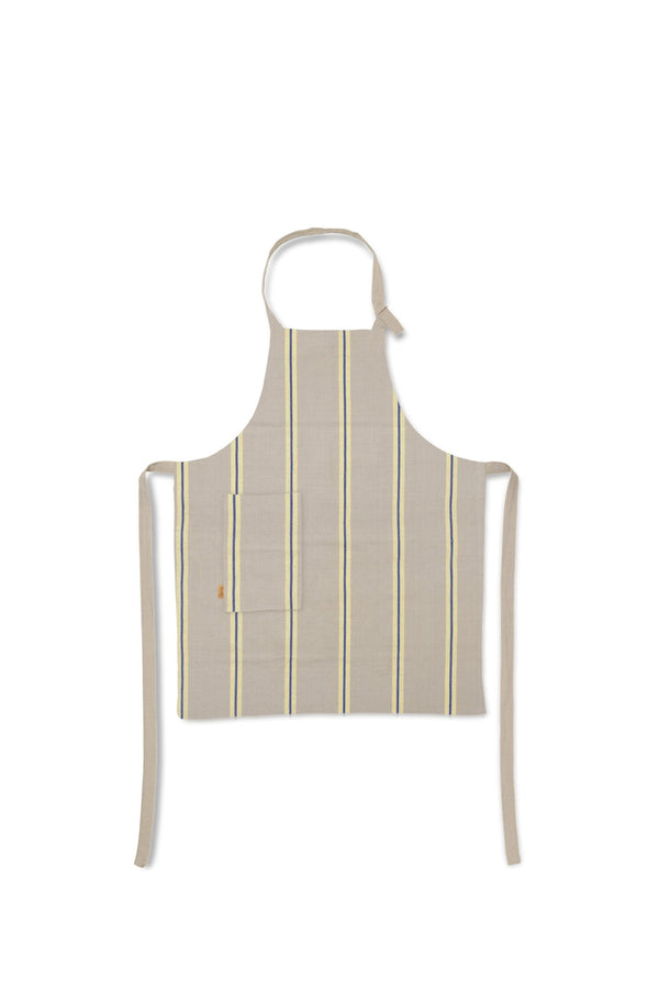 Hale Apron - Ferm Living - Oyster/ Lemon/ Bright Blue - HORNE