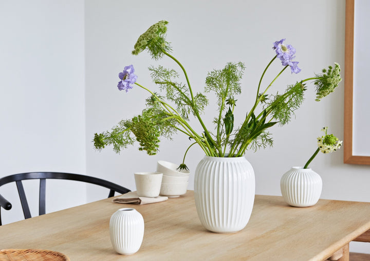 Hammershøi Vase - White - Kähler - Vases - 7.9"Ø - HORNE