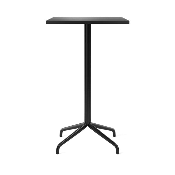 Harbour Column Bar Table - 24" x 28" with Feet - Audo Copenhagen - Tables + Desks - Charcoal Linoleum - HORNE