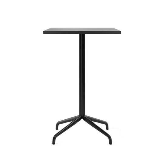 Harbour Column Counter Table - 24" x 28" with Feet - Audo Copenhagen - Tables + Desks - Black Oak Veneer - HORNE
