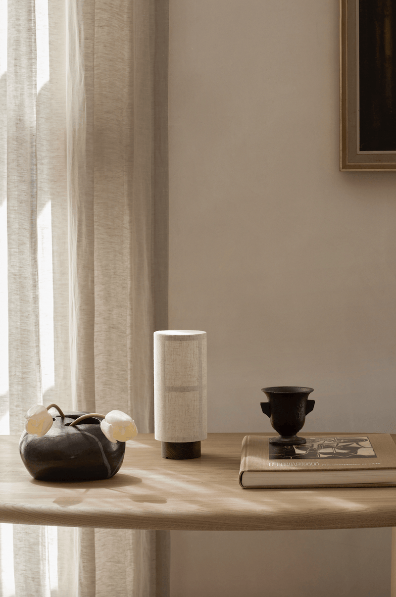Hashira Portable Table Lamp - Audo Copenhagen - Table + Task - Raw - HORNE