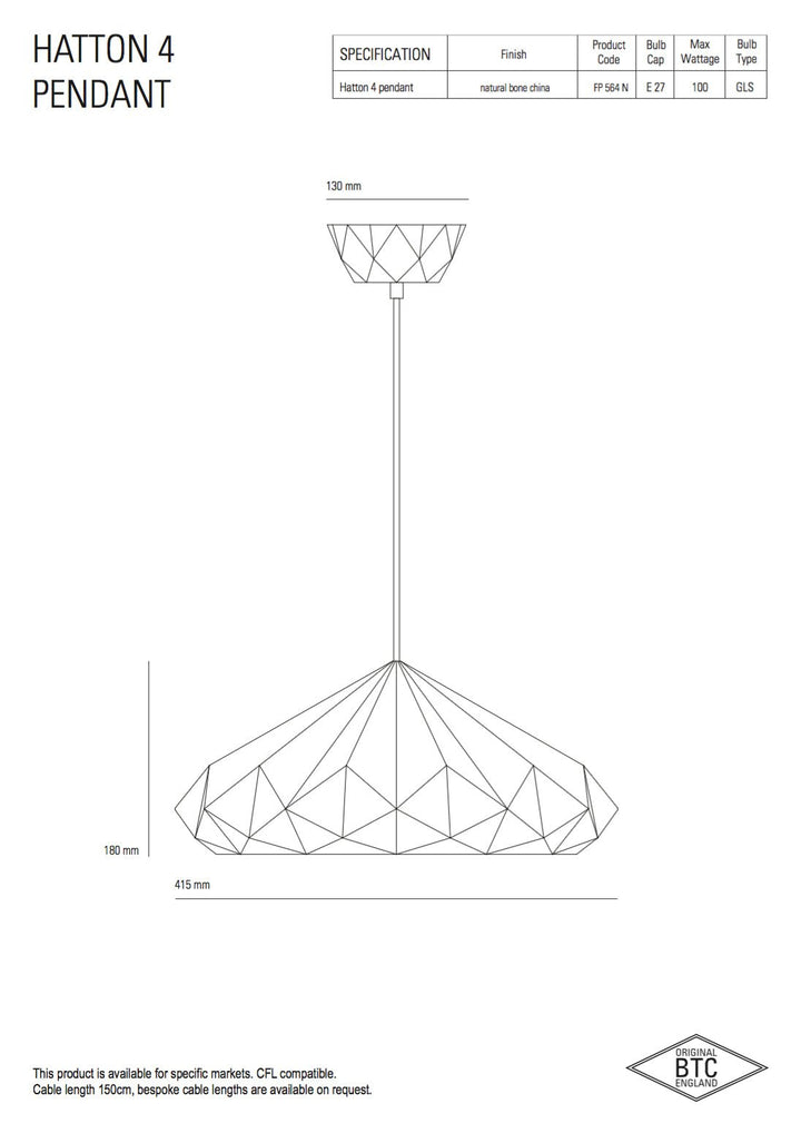 Hatton 5 Pendant