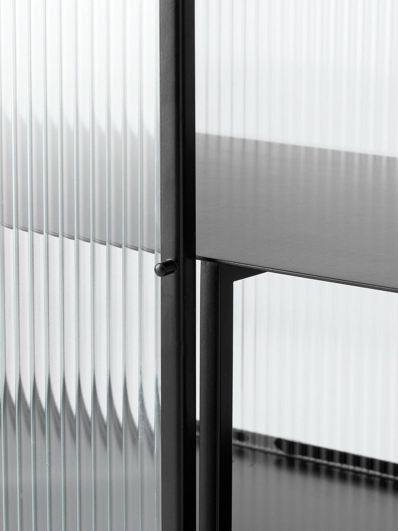 Haze Sideboard - Ferm Living - Storage + Organization - Black - Reeded - HORNE