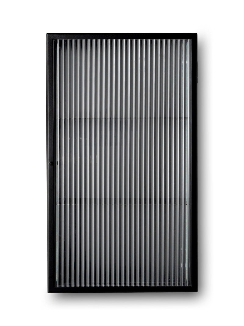 Haze Wall Cabinet - Ferm Living - Storage + Organization - Black - Reeded - HORNE
