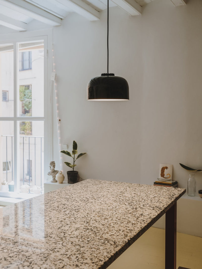 HeadHat Bowl Pendant - Large - Santa & Cole - Pendants - Black - 3 m / 118.1