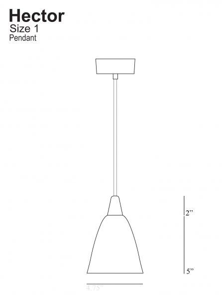 Hector 1 Pendant - Original BTC - Pendants - HORNE