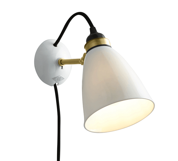 Hector 30 Wall Light - Plug/Switch/Cord - Original BTC - Wall Sconces - Black - HORNE