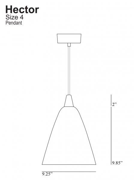 Hector 4 Pendant - Original BTC - Pendants - HORNE