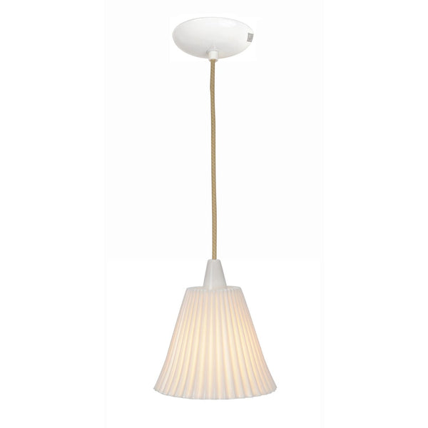 Hector Large Pleat Pendant Light - Natural