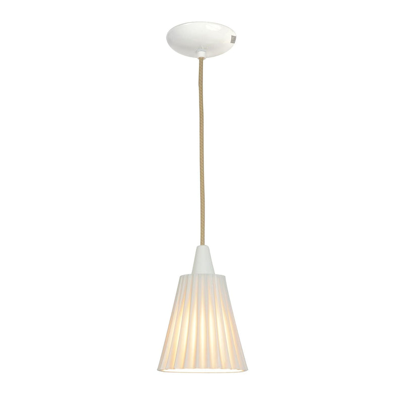 Hector Medium Pleat Pendant Light - Natural - Original BTC - Pendants - HORNE