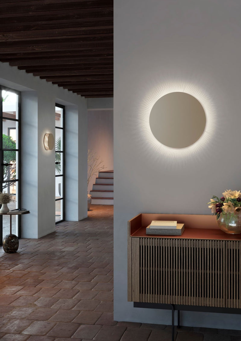 Helios A/01 Wall Lamp - Bover - Wall Sconces - Brown/Beige - TRIAC Dimmable - HORNE