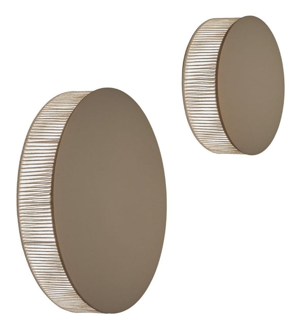 Helios A/01 Wall Lamp - Bover - Wall Sconces - Brown/Beige - TRIAC Dimmable - HORNE