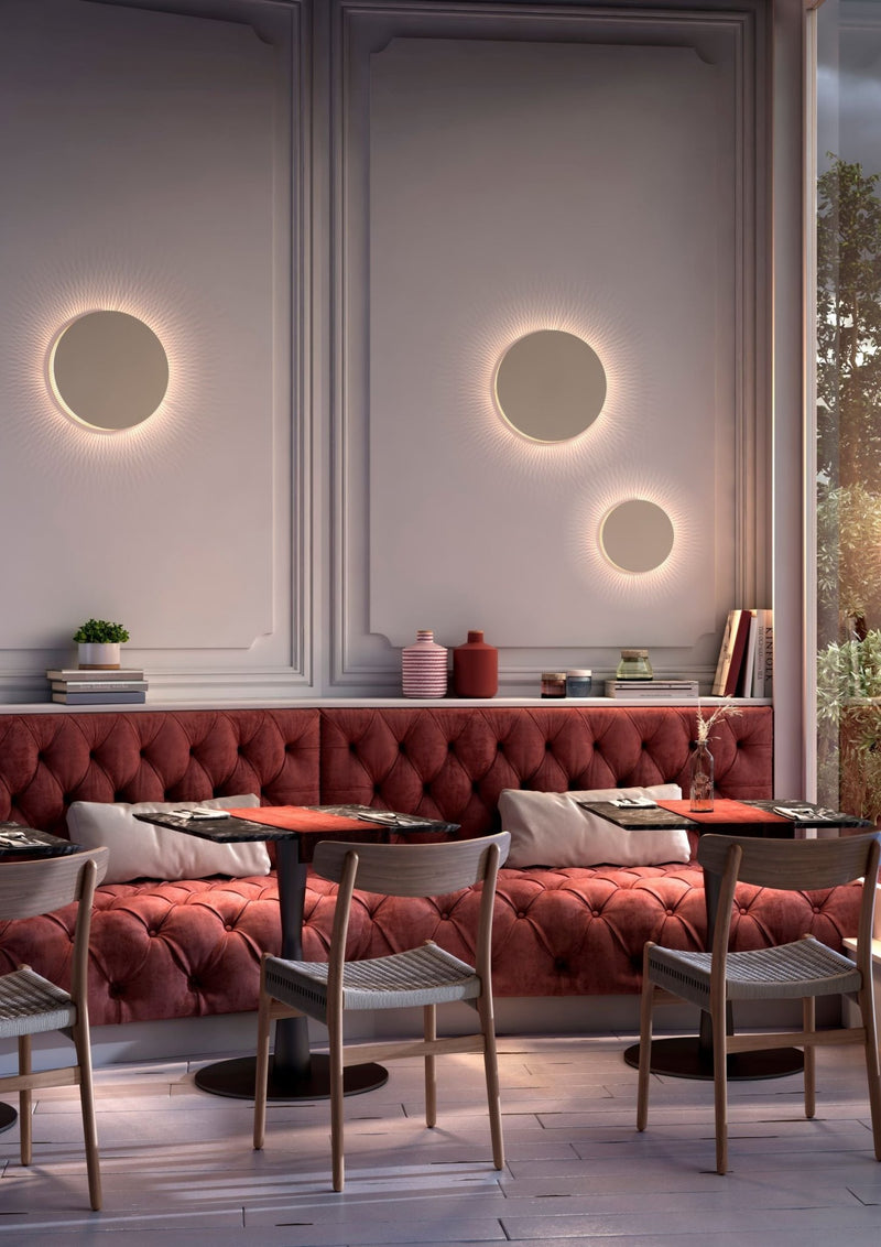 Helios A/01 Wall Lamp - Bover - Wall Sconces - Brown/Beige - TRIAC Dimmable - HORNE