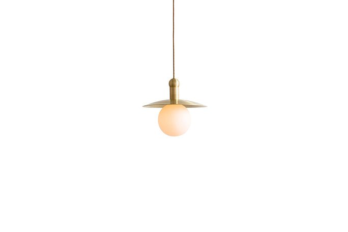 Helios Cord Pendant - Workstead - Pendants - Hewn Brass - HORNE