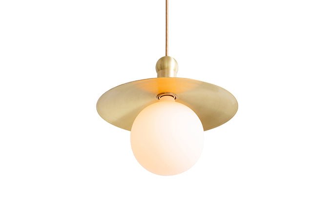 Helios Cord Pendant - Workstead - Pendants - Hewn Brass - HORNE