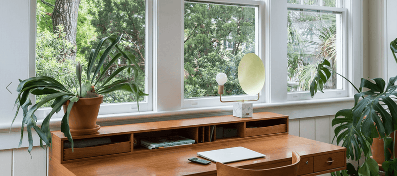 Helios Table Lamp - Workstead - Table + Task - Hewn Brass - HORNE