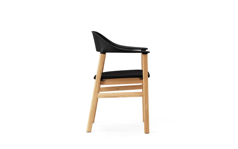Herit Armchair - Oak - Upholstered Seat - Normann Copenhagen - Chairs - Synergy Grey - HORNE