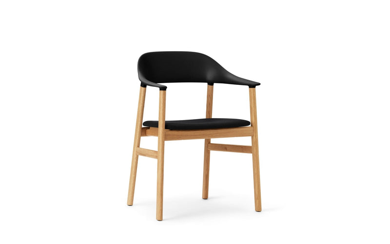 Herit Armchair - Oak - Upholstered Seat - Normann Copenhagen - Chairs - Synergy Grey - HORNE